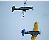 T-6 and T-6A Texan II flying in formation over Elmira Airport, NY