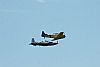 T-6 and T-6A Texan II fly by